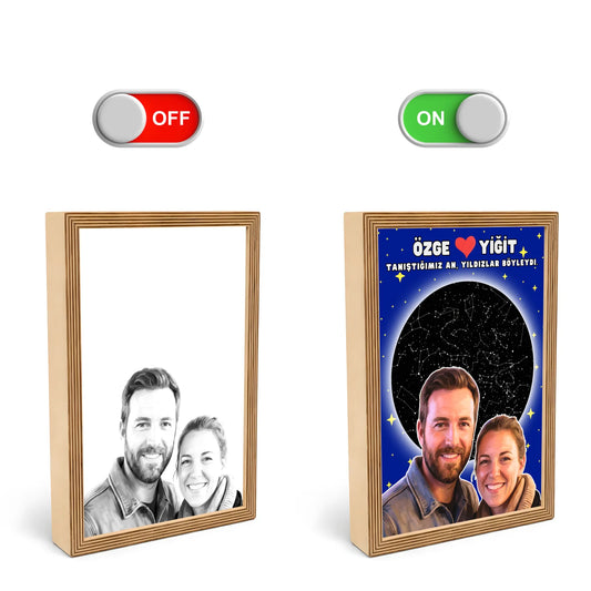 Kişiye Özel Tasarım - Kalbimizin Haritası Çerçevesi