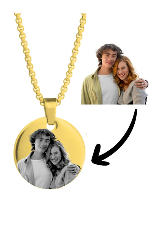 Kişiye Özel Fotoğraflı Kolye
