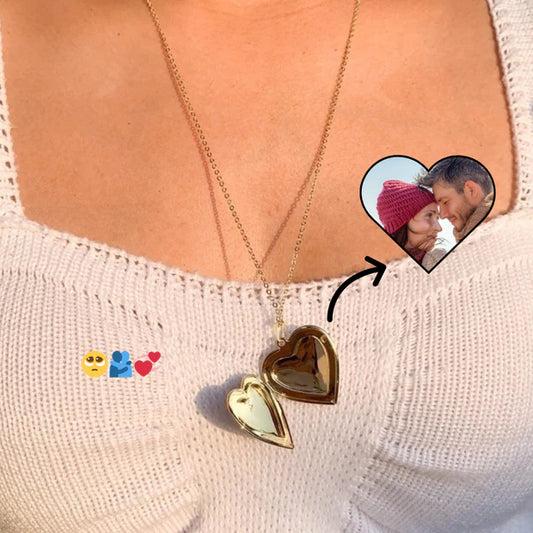 Kapaklı Kalp Kolye